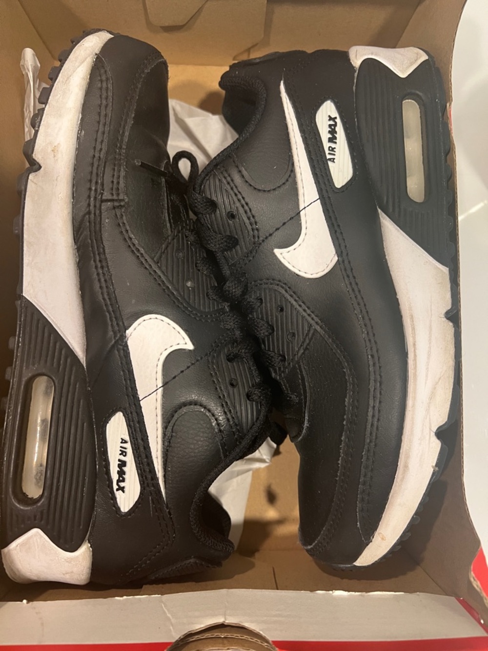Nike Black and White Air Max Low-Top Sneakers